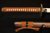 41" Tempered Handmade Methods Python Tsuba Hualee Saya Katana Sword - Handmade Swords Expert
