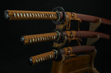 High Quality Hand Forged Japanese Samurai Sword Set ( Katana + Wakizashi +tanto) - Handmade Swords Expert